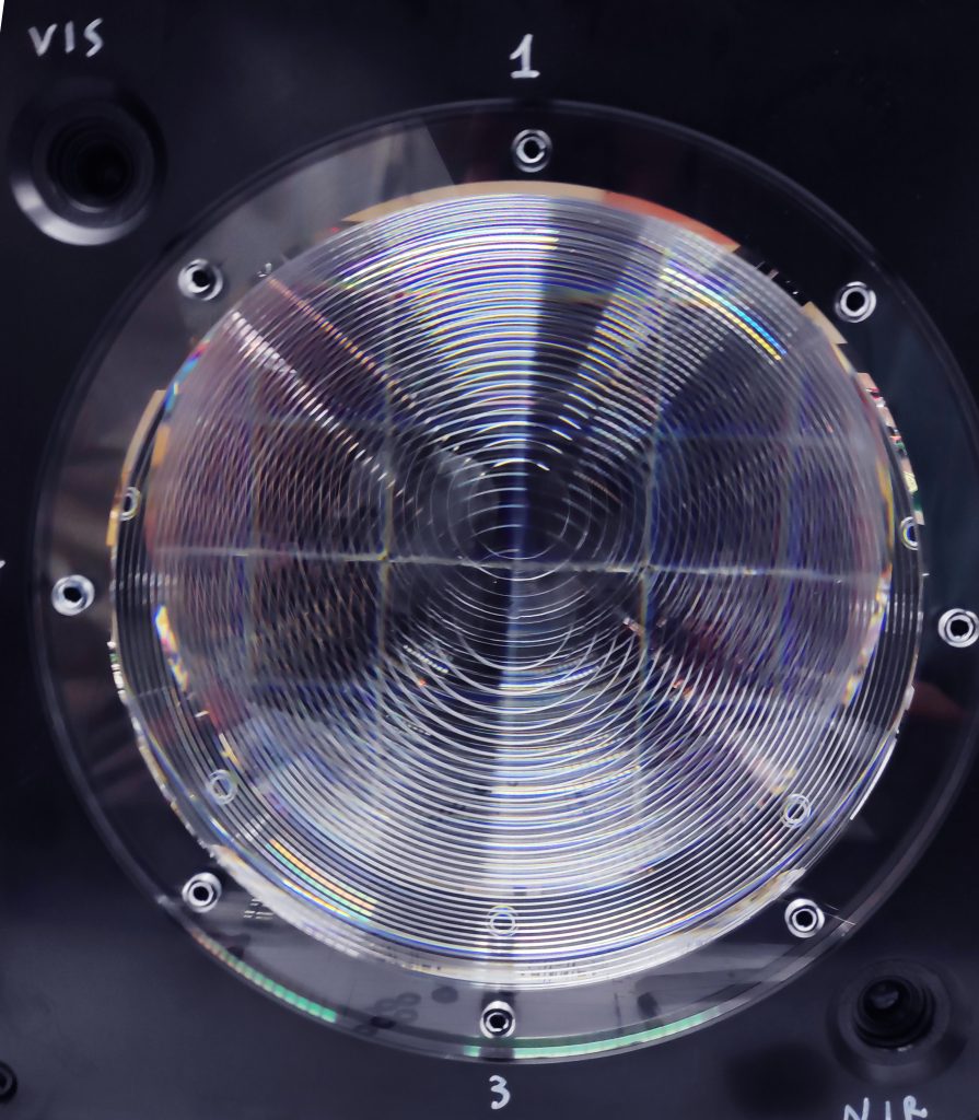 The front Fresnel lens of Mini-EUSO