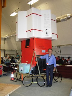 The EUSO-Balloon payload in Timmins (CA).